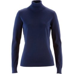 Sweter z golfem. Czarne golfy damskie bonprix, bez kołnierzyka. Za 92.99 zł.