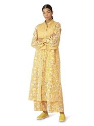 Ilse Jacobsen Kamizelka pikowana w kolorze żółtym rozmiar: 42. Żółte kamizelki damskie Ilse Jacobsen, bez wzorów, bez kaptura. Za 165.99 zł.