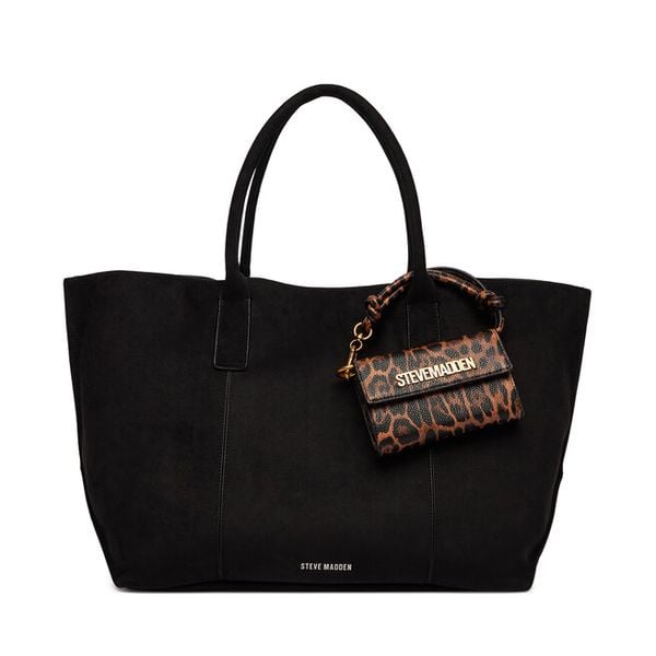 Torebka Steve Madden. Czarne shopper bag Steve Madden, bez dodatków. Za 599.99 zł.