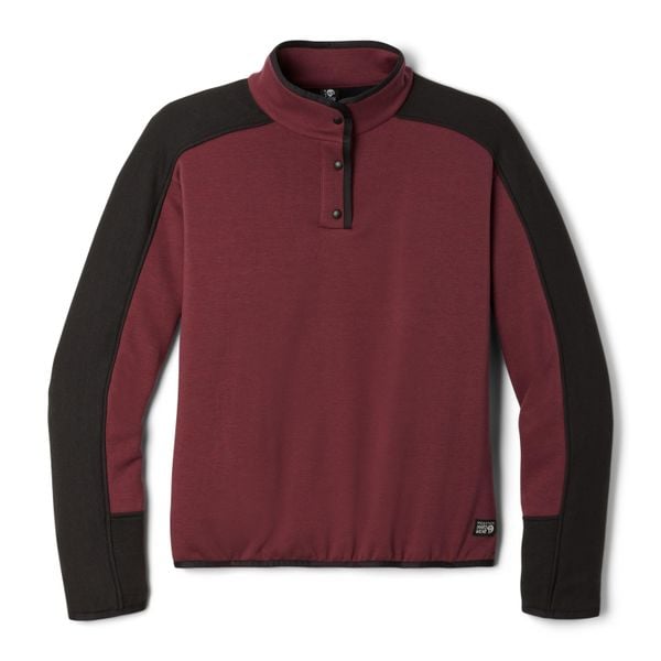 Damski sweter z golfem Mountain Hardwear Camplife. Czerwone golfy damskie Mountain Hardwear, bez wzorów, bez ramiączek. Za 446.50 zł.