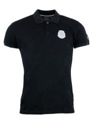 Peak Mountain Koszulka polo w kolorze czarnym rozmiar: XXL. Czarne bluzki damskie Peak Mountain, xxl, bez wzorów, z bawełny, bez kołnierzyka, bez ramiączek. Za 77.95 zł.