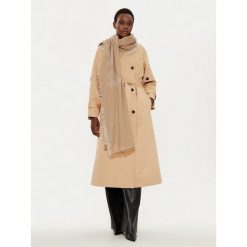 Szal Weekend Max Mara. Brązowe szaliki damskie Weekend Max Mara, bez wzorów. Za 469.99 zł.