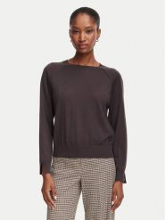 Marella Sweter Cottage 2625366211 Brązowy ciemny Regular Fit. Brązowe swetry klasyczne damskie Marella, l, z wełny, bez kołnierzyka. Za 664.99 zł.