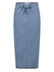 Sublevel Spódnica dżinsowa w kolorze niebieskim rozmiar: S. Niebieskie spódnice damskie Sublevel, s, z aplikacjami, z bawełny, klasyczne, maxi. Za 105.14 zł.