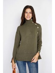 William de Faye Sweter w kolorze khaki rozmiar: 36. Brązowe swetry klasyczne damskie William de Faye, z kaszmiru, bez kołnierzyka. Za 137.55 zł.
