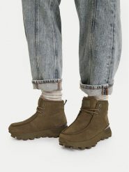 G-Star Raw Trzewiki CEO-YSH25D02-5 Khaki. Brązowe botki damskie G-Star, ze skóry, retro, bez obcasa, na płaskiej podeszwie, bez zapięcia. Za 329.99 zł.