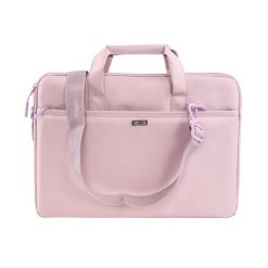 Torba na laptopa materiałowa Solier SM01 Venga różowa. Czerwone torby na laptopa Solier, bez wzorów, z materiału. Za 68.99 zł.