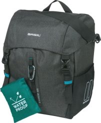 Torba Rowerowa Discovery 365D L 20 Liter 30 X 17 X 36 Cm - Czarna. Czarne torby na laptopa BASIL, bez wzorów, z materiału. Za 299.15 zł.