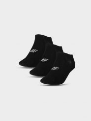 4F Skarpety casual przed kostkę (3-pack) damskie - czarne 35-38. Czarne skarpetki damskie 4F, bez wzorów, z bawełny. Za 44.99 zł.