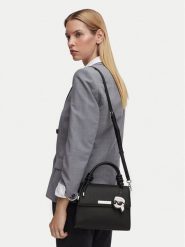 KARL LAGERFELD Torebka B3W30125 Czarny. Czarne kuferki damskie KARL LAGERFELD, bez wzorów, ze skóry, bez dodatków. Za 849.99 zł.