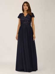 APART Sukienka w kolorze granatowym rozmiar: 40. Niebieskie sukienki damskie Apart, bez wzorów, z koronki, bez ramiączek. Za 260.99 zł.