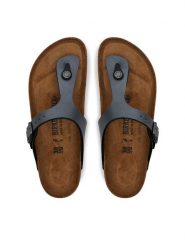 Birkenstock Japonki Gizeh BF 1021457 Szary. Szare klapki damskie Birkenstock, bez wzorów, ze skóry, bez obcasa, bez zapięcia. Za 349.99 zł.