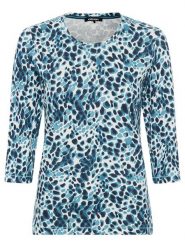 Olsen Koszulka w kolorze turkusowym rozmiar: 36. Niebieskie bluzki damskie Olsen, bez wzorów, z bawełny, bez kołnierzyka, bez ramiączek. Za 52.99 zł.