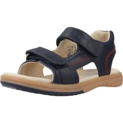 Sandały KICKERS PLATINO Niebieski. Niebieskie sandały damskie Kickers, bez wzorów, ze skóry, bez obcasa, bez zapięcia. Za 243.99 zł.