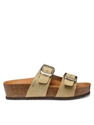 Geox Klapki D Brionia H D551DA 00022 C6738 Beżowy. Brązowe klapki damskie Geox, bez wzorów, ze skóry, bez obcasa, bez zapięcia. Za 309.99 zł.