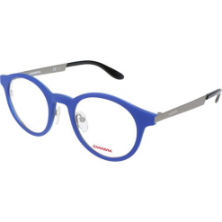 Oprawki "5022SMV" w kolorze niebiesko-szarym. Niebieskie okulary przeciwsłoneczne damskie Carrera, Ferragamo. W wyprzedaży za 119.95 zł.