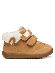 Geox Sneakersy B Macchia B564PB 00022 C6627 Brązowy. Brązowe trampki dziewczęce Geox, bez wzorów, ze skóry, bez zapięcia. Za 189.99 zł.