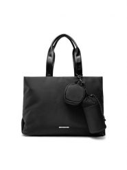 Jenny Fairy Torebka RD6094 Czarny. Czarne shopper bag Jenny Fairy, z materiału, bez dodatków. Za 101.98 zł.