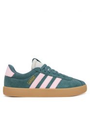 Adidas Sneakersy VL Court 3.0 Shoes JR0955 Zielony. Zielone obuwie sportowe damskie Adidas, ze skóry, bez zapięcia. Za 213.99 zł.