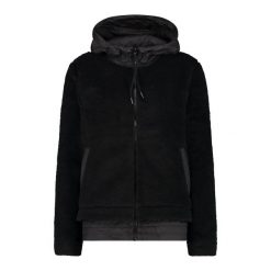 Kurtka z kapturem wooltech damska CMP. Czarne kurtki damskie CMP, bez wzorów, z kapturem. Za 537.10 zł.