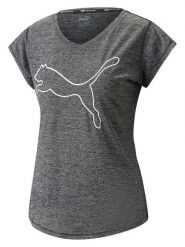Puma Koszulka funkcyjna w kolorze szarym rozmiar: S. Szare koszulki damskie Puma, s, bez wzorów, z materiału, bez kołnierzyka, bez ramiączek. Za 69.91 zł.