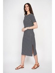 ASSUILI Sukienka w kolorze granatowym rozmiar: 36. Niebieskie sukienki damskie Assuili, bez wzorów, bez ramiączek. Za 121.99 zł.