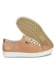 Ecco Skórzane sneakersy w kolorze beżowym rozmiar: 38. Brązowe obuwie sportowe damskie ECCO, bez zapięcia. Za 342.98 zł.