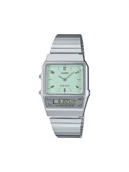 Casio Zegarek Vintage Classic AQ-800E-3AEF Srebrny. Szare, analogowe zegarki damskie Casio, srebrne. Za 249.99 zł.