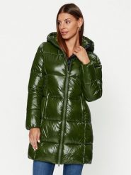 Save The Duck Płaszcz zimowy Ines D45650W LUCK17 Zielony Regular Fit. Zielone kurtki damskie Save the duck, na zimę, bez wzorów, z syntetyku, bez kaptura. Za 1,049.00 zł.