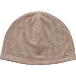 Czapka Endurance Nevier. Brązowe czapki damskie Endurance, bez wzorów. Za 167.00 zł.