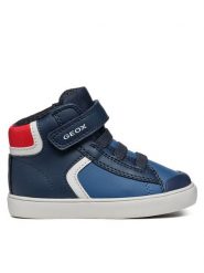 Geox Sneakersy B Gisli Boy B461NA 054FU C0700 M Granatowy. Niebieskie buty sportowe chłopięce Geox, ze skóry, bez zapięcia. Za 149.99 zł.