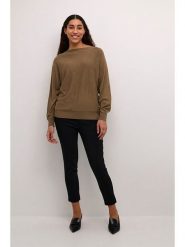 CULTURE Sweter w kolorze jasnobrązowym rozmiar: S. Brązowe swetry klasyczne damskie Culture, s, bez kołnierzyka. Za 104.99 zł.