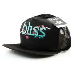 Czapka z daszkiem unisex Level Bliss trucker. Czarne czapki z daszkiem damskie Level, bez wzorów, z bawełny. Za 60.00 zł.