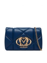 LOVE MOSCHINO Torebka JC4043PP0PLC0751 Granatowy. Niebieskie torebki wieczorowe damskie Love Moschino, bez wzorów, bez dodatków. Za 789.99 zł.