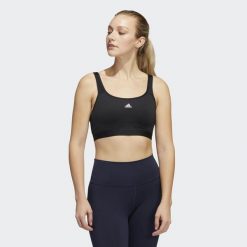 Adidas TLRD Move Training High-Support Bra. Czarne biustonosze sportowe damskie Adidas, bez wzorów. Za 119.99 zł.