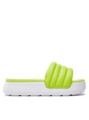 Puma Klapki Karmen Slide Puffy Wns 395399-04 Zielony. Zielone klapki damskie Puma, bez wzorów, ze skóry, bez obcasa, bez zapięcia. Za 189.99 zł.
