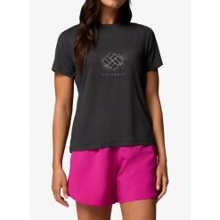 Koszulka damska Columbia Parsons Point S/S Graphic Tee. Czarne bluzki damskie Columbia, s, bez wzorów, sportowe, bez kołnierzyka, bez ramiączek. Za 178.49 zł.
