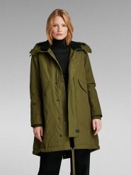 G-Star Parka w kolorze khaki rozmiar: XS. Brązowe parki damskie G-Star, xs, z poliamidu, bez kaptura. Za 461.21 zł.