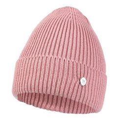 Różowa Czapka Damska Moraj. Czerwone czapki damskie Moraj, bez wzorów. Za 39.99 zł.