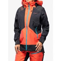 Kurtka przeciwdeszczowa damska La Sportiva Supercouloir GTX Pro Jkt. Brązowe kurtki damskie La Sportiva, bez wzorów, bez kaptura. Za 2,687.99 zł.