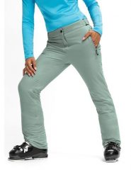 Maier Sports Spodnie narciarskie "Vroni slim 2.0" w kolorze zielonym rozmiar: 52. Zielone spodnie dresowe damskie Maier Sports, bez wzorów. Za 479.76 zł.