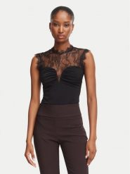 Rinascimento Body CFC0130488003 Czarny Slim Fit. Czarne body i gorsety Rinascimento, bez wzorów, z syntetyku. Za 469.99 zł.