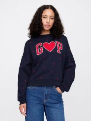 GAP Bluza w kolorze granatowym rozmiar: XL. Niebieskie bluzy damskie GAP, xl, bez wzorów, bez kaptura. Za 166.88 zł.