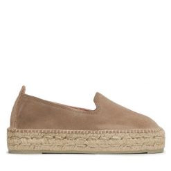 Espadryle Manebi. Brązowe espadryle damskie Manebi, bez wzorów, bez obcasa. Za 399.99 zł.