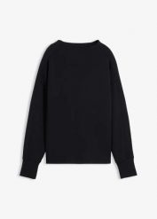 Bluza oversize z miękkiego materiału scuba. Zielone bluzy damskie bonprix, bez wzorów, bez kaptura. Za 97.99 zł.