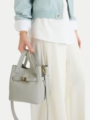 GINO ROSSI Torebka EO-LDA88 Szary. Szare torebki klasyczne damskie Gino Rossi, z materiału, bez dodatków. Za 329.99 zł.