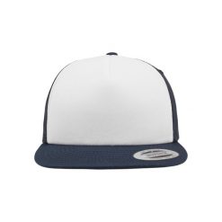 Czapka Flexfit foam with white front. Białe czapki z daszkiem damskie FLEXFIT, bez wzorów. Za 86.50 zł.