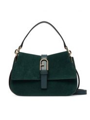 Furla Torebka Flow Mini Top Handle WB01032 BX3045 CN 5137S Zielony ciemny. Zielone torebki klasyczne damskie Furla, ze skóry, bez dodatków. Za 1,869.00 zł.