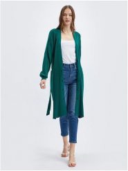 Orsay Kardigan w kolorze ciemnozielonym rozmiar: L. Zielone kardigany damskie Orsay, l, bez wzorów, z tkaniny. Za 104.45 zł.