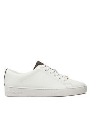 MICHAEL Michael Kors Sneakersy Keaton Lace Up 43R4KTFS2L Biały. Białe obuwie sportowe damskie MICHAEL Michael Kors, ze skóry, bez zapięcia. Za 479.99 zł.